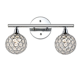 Maeve Two-Light Bathroom Vanity Fixture - Chrome