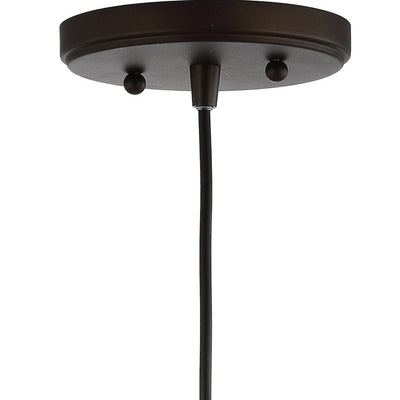 Bleecker Single-Light Globe Pendant - Clear and Oil Rubbed Bronze