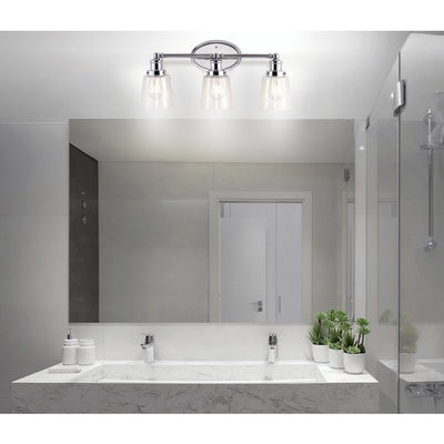 Beverly Three-Light LED Bathroom Vanity Fixture - Chrome