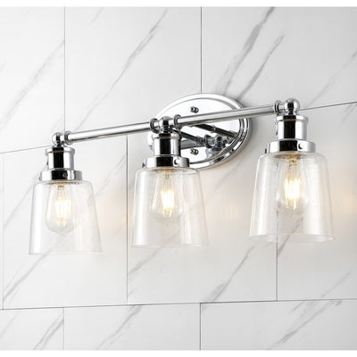 Beverly Three-Light LED Bathroom Vanity Fixture - Chrome