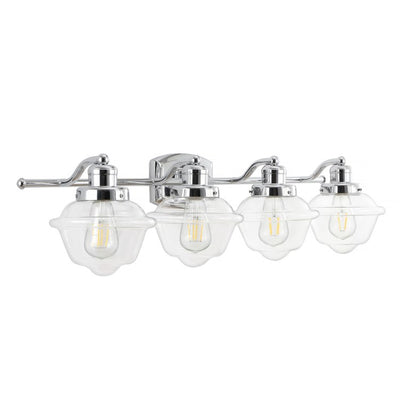 Orleans Four-Light LED Bathroom Vanity Fixture - Chrome