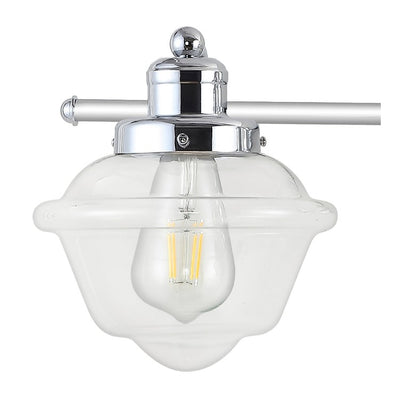 Orleans Four-Light LED Bathroom Vanity Fixture - Chrome