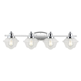 Orleans Four-Light LED Bathroom Vanity Fixture - Chrome