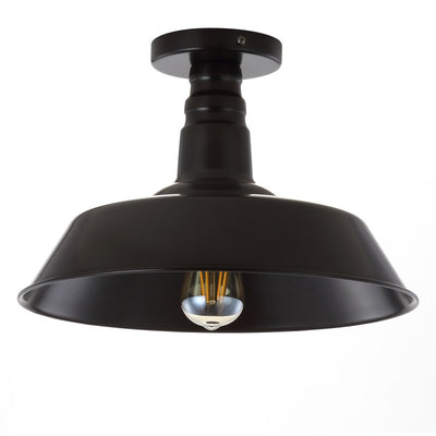 Cassidy Single-Light Semi-Flush Mount Ceiling Fixture - Oil Rubbed Bronze
