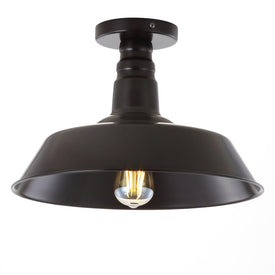 Cassidy Single-Light Semi-Flush Mount Ceiling Fixture - Oil Rubbed Bronze