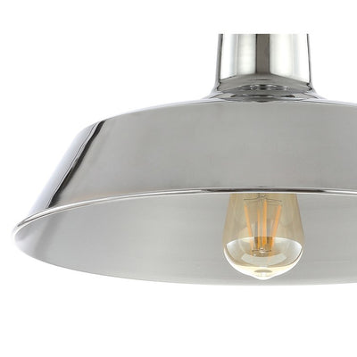 Cassidy Single-Light Semi-Flush Mount Ceiling Fixture - Chrome