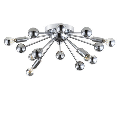 Copernicus Seven-Light LED Flush Mount Ceiling Fixture - Chrome