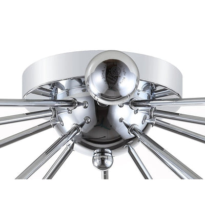 Copernicus Seven-Light LED Flush Mount Ceiling Fixture - Chrome