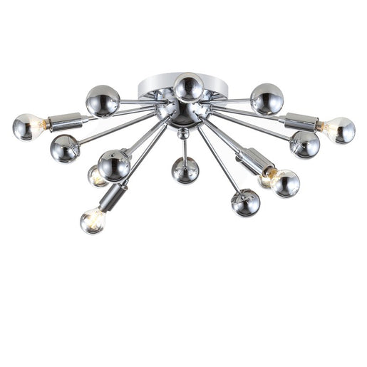 Copernicus Seven-Light LED Flush Mount Ceiling Fixture - Chrome