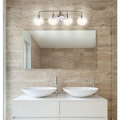 Sandrine Four-Light LED Bathroom Vanity Fixture - Chrome