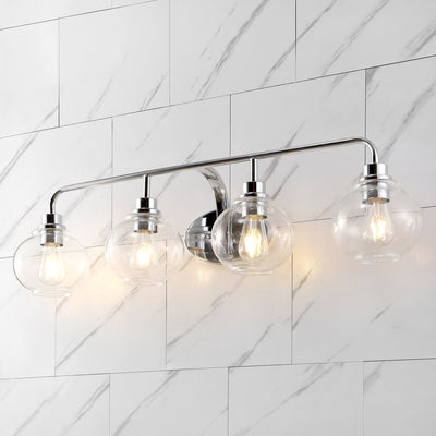 Sandrine Four-Light LED Bathroom Vanity Fixture - Chrome