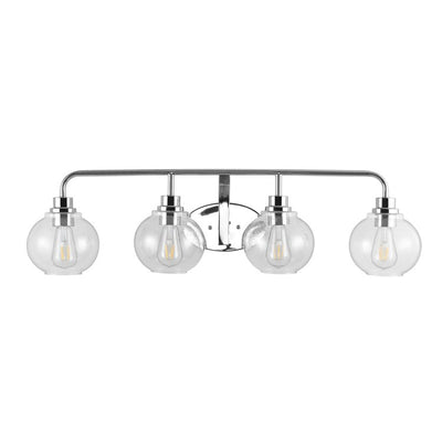 Sandrine Four-Light LED Bathroom Vanity Fixture - Chrome
