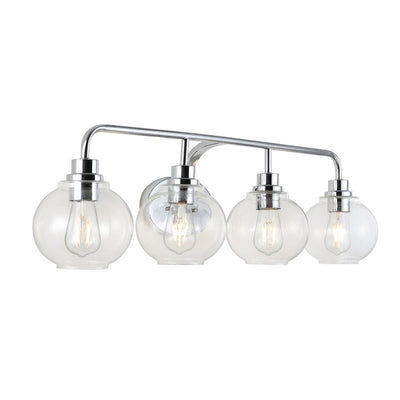 Sandrine Four-Light LED Bathroom Vanity Fixture - Chrome