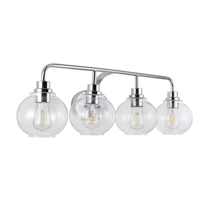 Sandrine Four-Light LED Bathroom Vanity Fixture - Chrome