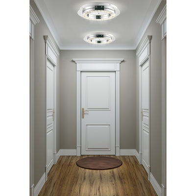Cristal 18" Flush Mount Ceiling Fixture - Chrome