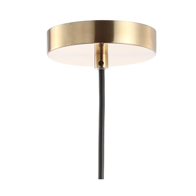 Apollo Single-Light Pendant - Black and Brass Gold