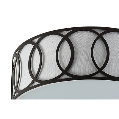 Aria Two-Light Flush Mount Ceiling Fixture - Oil Rubbed Bronze