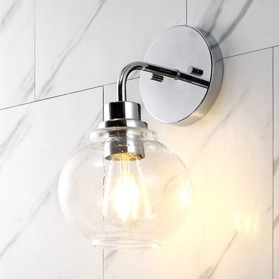 Sandrine Single-Light LED Bathroom Wall Sconce - Chrome