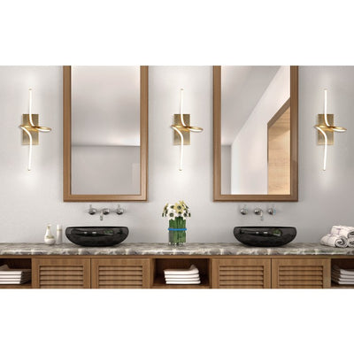Sketch LED Wall Sconce - Gold