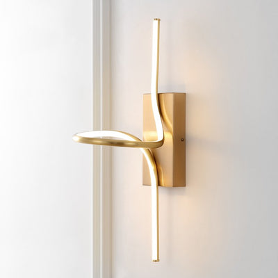 Sketch LED Wall Sconce - Gold