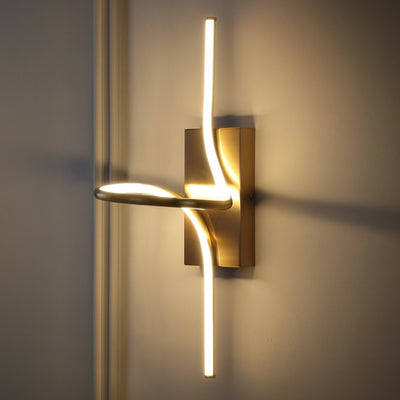 Sketch LED Wall Sconce - Gold
