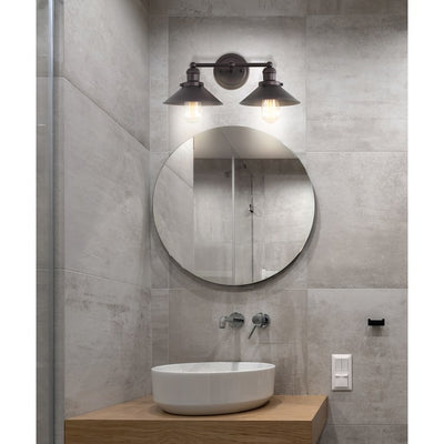 July Two-Light Bathroom Vanity Fixture - Oil Rubbed Bronze