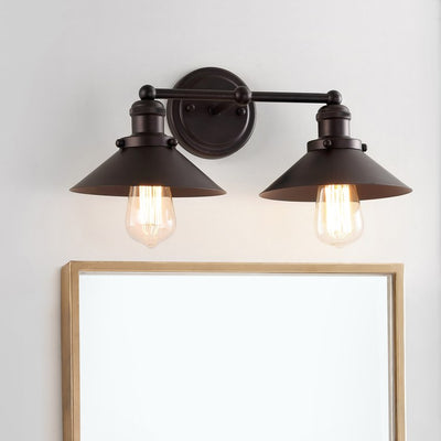 July Two-Light Bathroom Vanity Fixture - Oil Rubbed Bronze