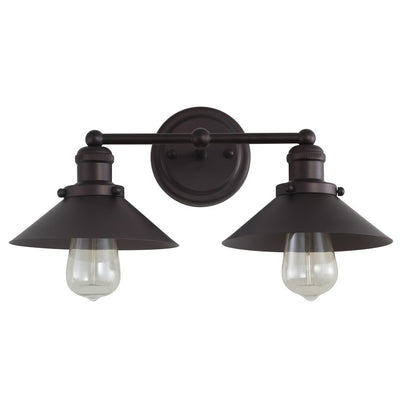 July Two-Light Bathroom Vanity Fixture - Oil Rubbed Bronze