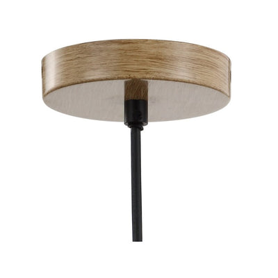 Simon Single-Light Wood Pine Cone Pendant - Natural