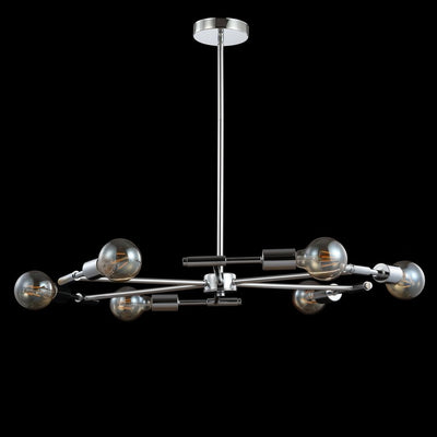 Turing Six-Light Chandelier - Chrome