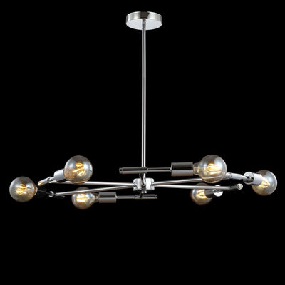 Turing Six-Light Chandelier - Chrome