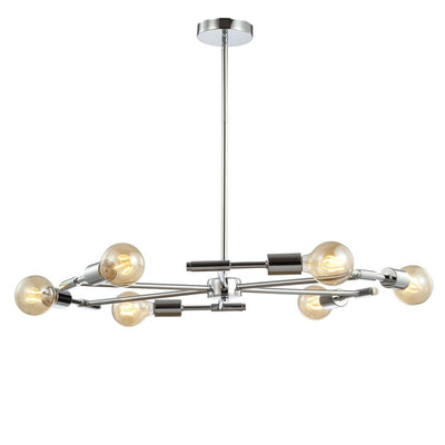 Turing Six-Light Chandelier - Chrome