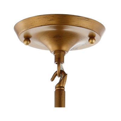 Violetta Three-Light Drum Pendant - Gold