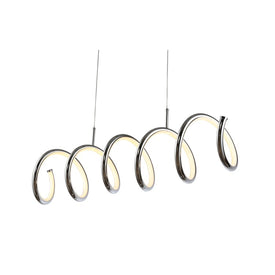 Ali 31' LED Linear Pendant - Chrome