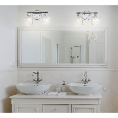 Spaulding Two-Light LED Bathroom Vanity Fixture - Chrome