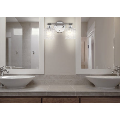 Spaulding Two-Light LED Bathroom Vanity Fixture - Chrome