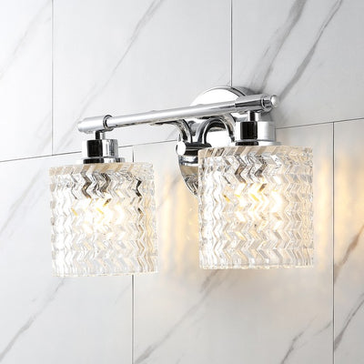 Spaulding Two-Light LED Bathroom Vanity Fixture - Chrome