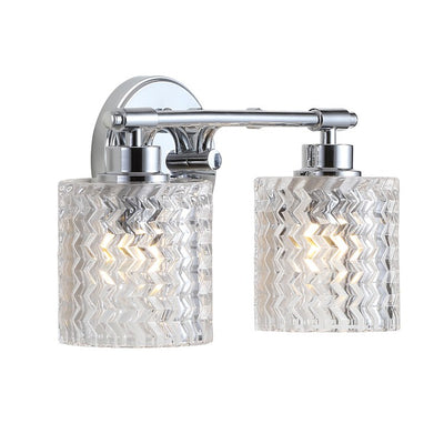 Spaulding Two-Light LED Bathroom Vanity Fixture - Chrome