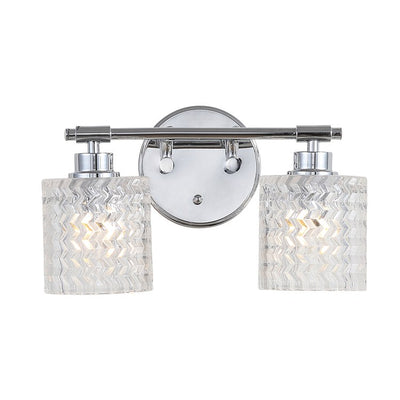 Spaulding Two-Light LED Bathroom Vanity Fixture - Chrome