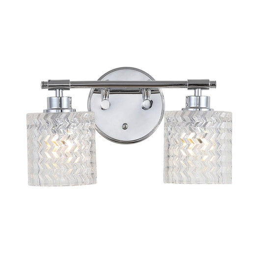 Spaulding Two-Light LED Bathroom Vanity Fixture - Chrome
