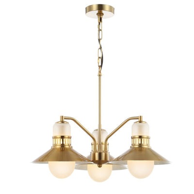 Colin Three-Light LED Pendant - Brass Gold