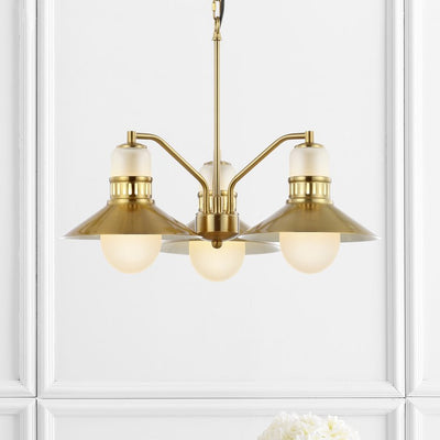 Colin Three-Light LED Pendant - Brass Gold