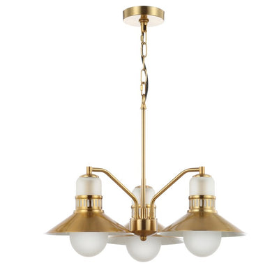 Colin Three-Light LED Pendant - Brass Gold