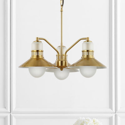 Colin Three-Light LED Pendant - Brass Gold