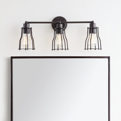Florence Three-Light Bathroom Vanity Fixture - Oil Rubbed Bronze
