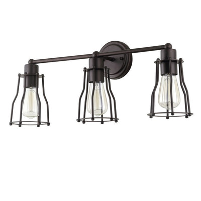 Florence Three-Light Bathroom Vanity Fixture - Oil Rubbed Bronze