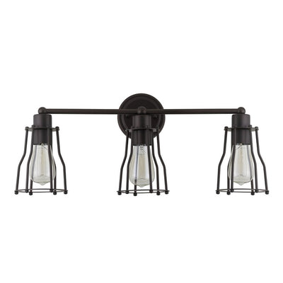 Florence Three-Light Bathroom Vanity Fixture - Oil Rubbed Bronze