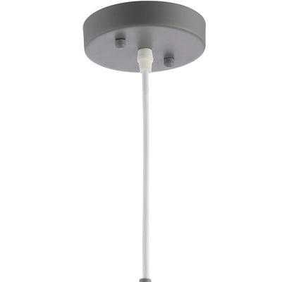 Simon Single-Light Pendant - Gray and White