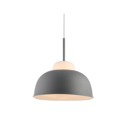 Simon Single-Light Pendant - Gray and White