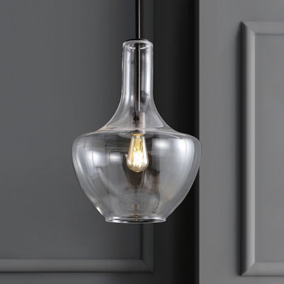 Watts Single-Light Pendant - Oil Rubbed Bronze and Clear